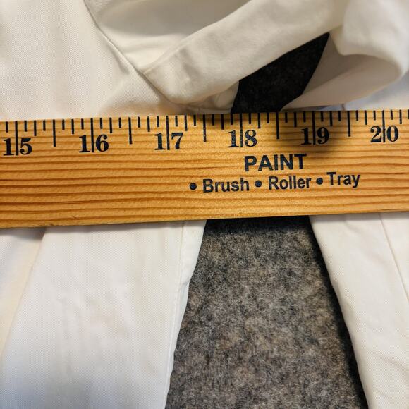 Max Mara Weekend Jacket Women Size 8 White Long Sleeve Lightweight Casual Cotton - Picture 13 of 14